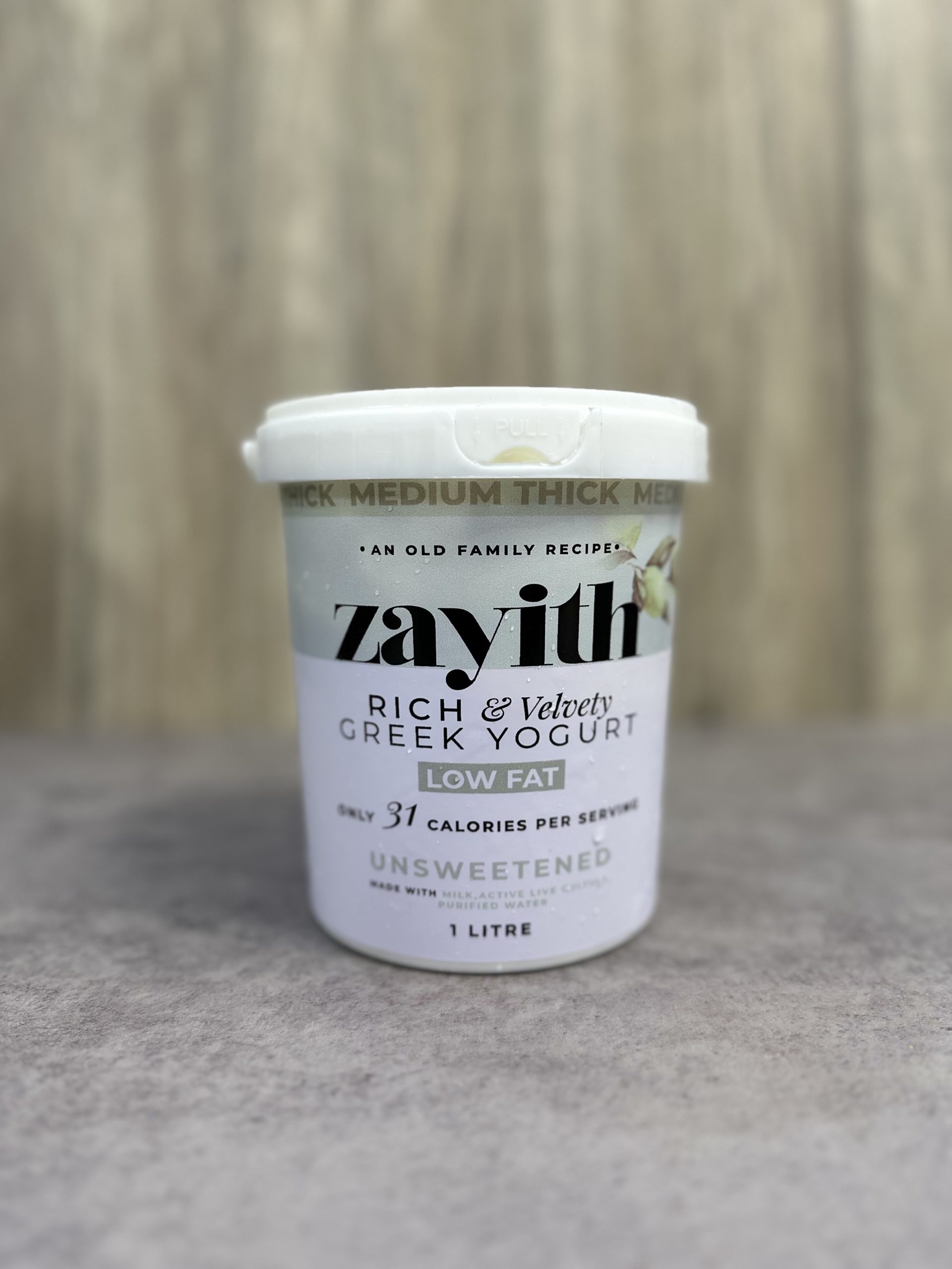 Zayith Low-Fat Greek yogurt (plain unsweetened)