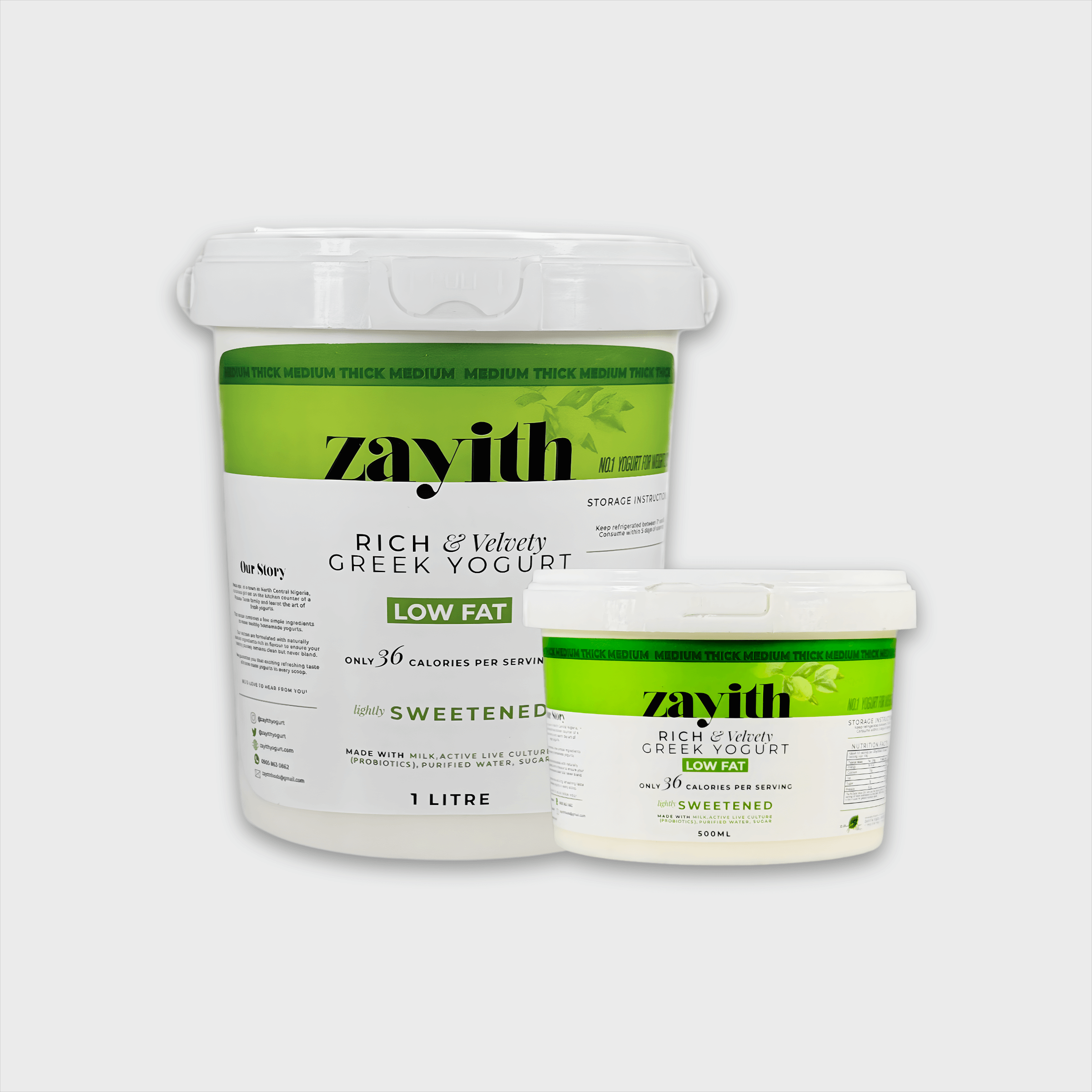 Zayith High-Protein Sweetened Greek Yogurt