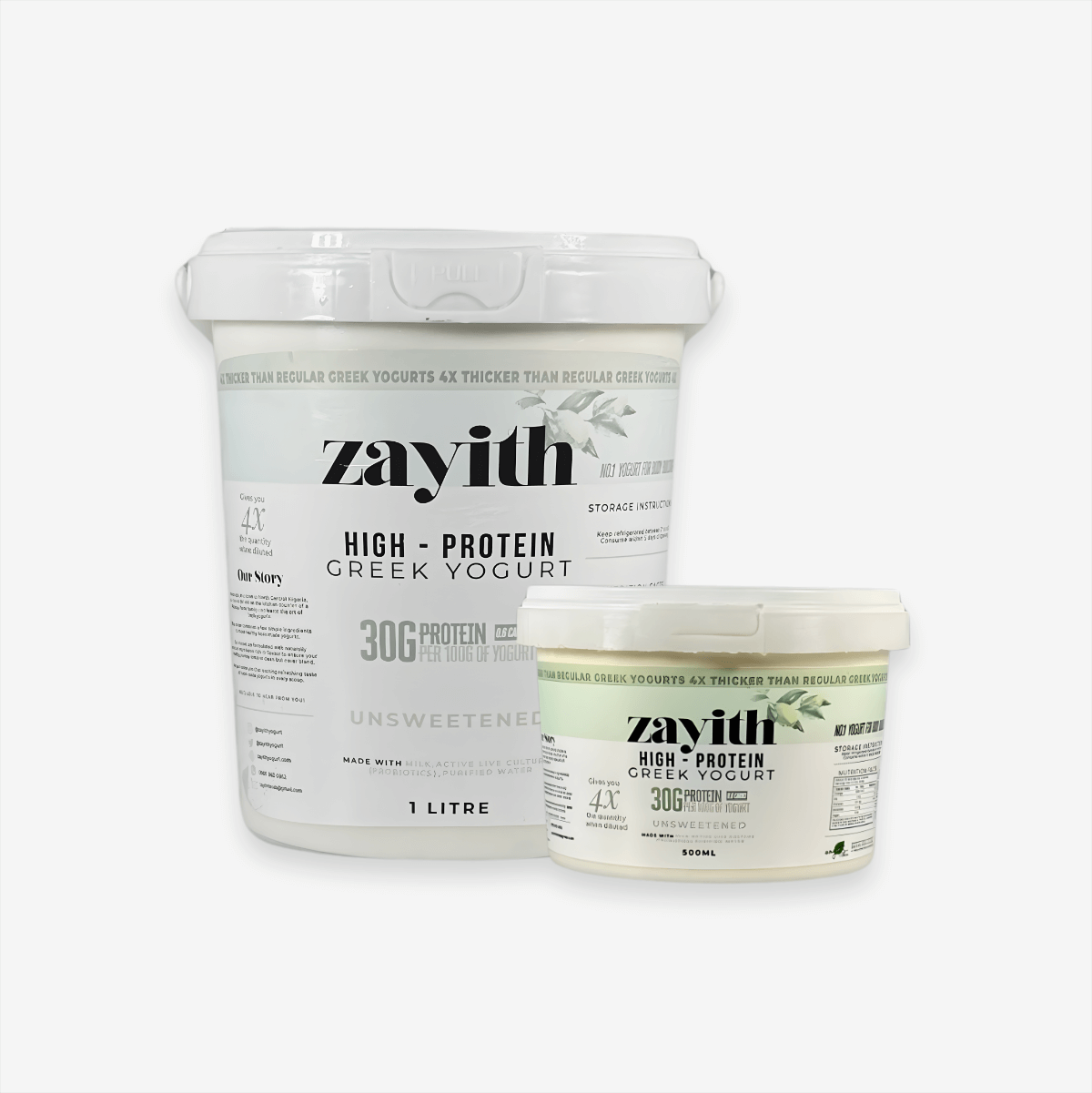 Zayith High-Protein Unsweetened Greek Yogurt
