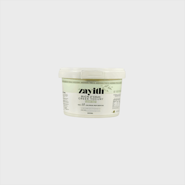 Zayith Low-Fat Unsweetened Greek Yogurt - Image 3