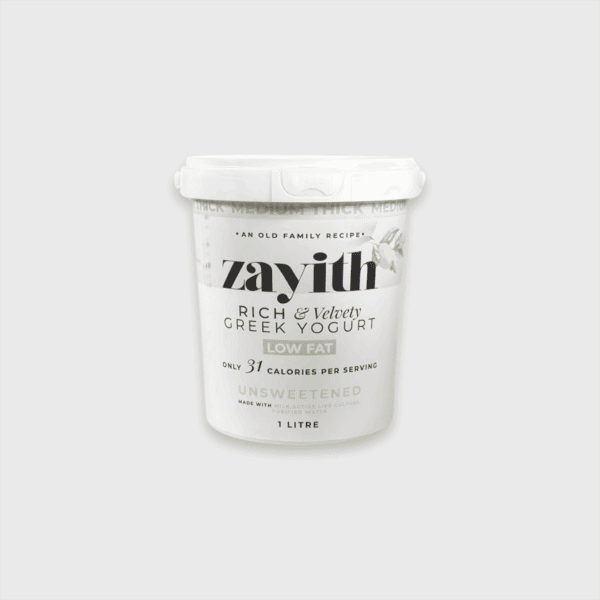 Zayith Low-Fat Unsweetened Greek Yogurt - Image 2