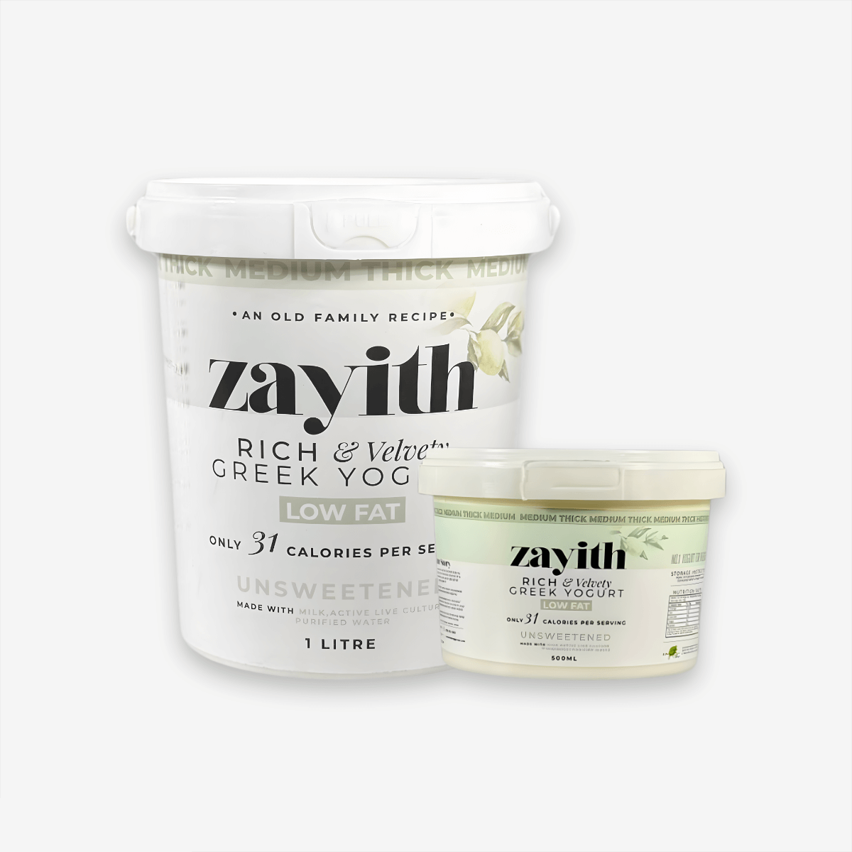 Zayith Low-Fat Unsweetened Greek Yogurt