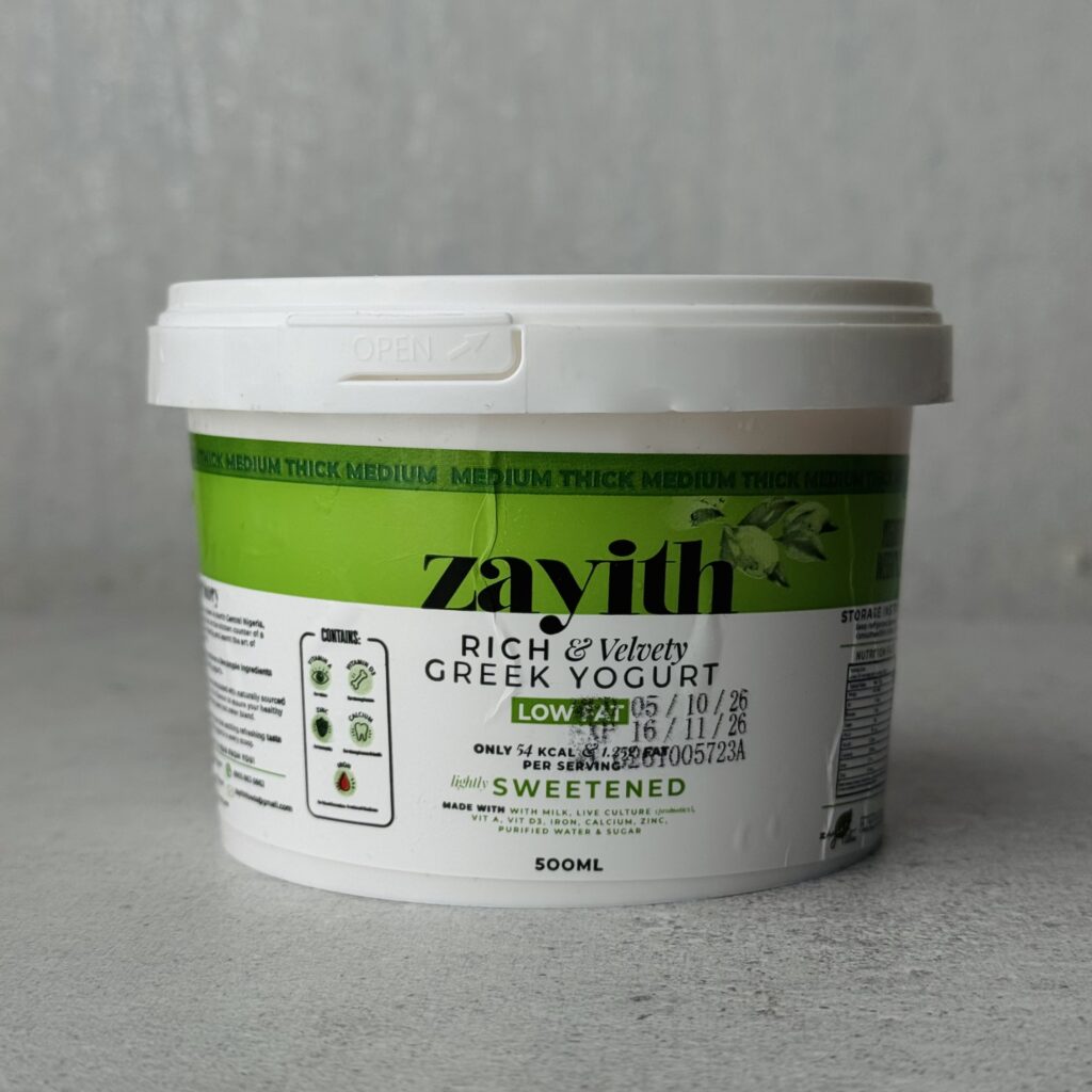 Zayith Low-Fat Sweetened Greek Yogurt 500ml tub
