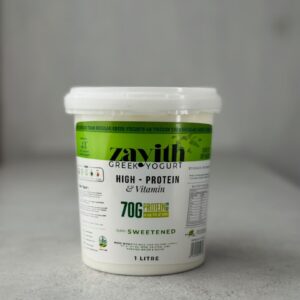 Zayith High Protein & Vitamin Sweetened Greek Yogurt, 1 litre tub