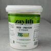 Zayith High Protein & Vitamin Sweetened Greek Yogurt 1 litre tub showing the nutrition label