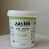 Zayith High Protein & Vitamin Unsweetened Greek Yogurt 1 litre tub showing the nutrition label