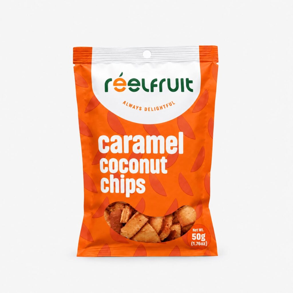 Reelfruit Caramel Coconut Chips pack